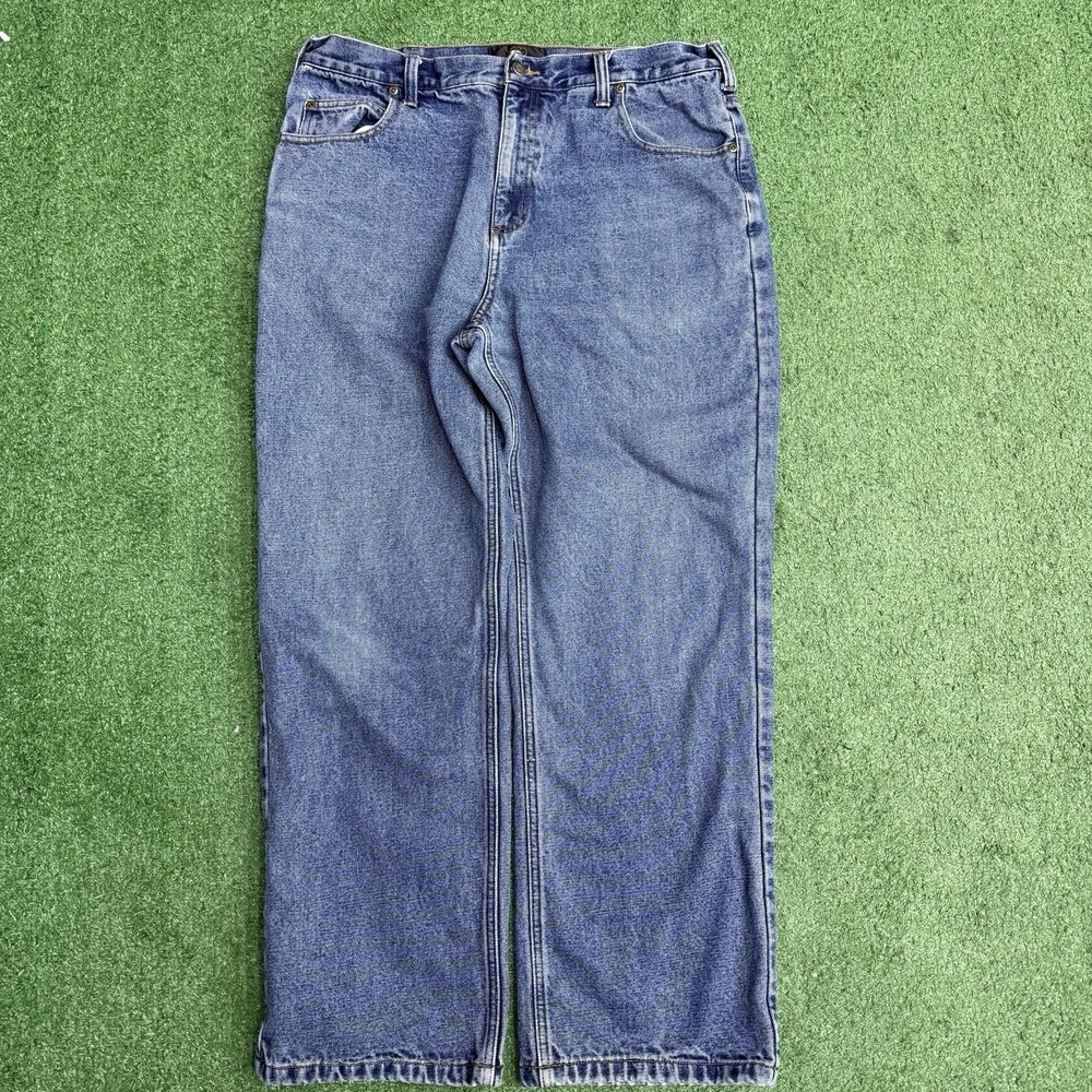 RedHead Flannel Lined Jeans Mens 36 X 30 Blue